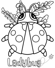 Ladybug coloring page