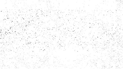 Black grainy texture isolated on white background. Distress overlay textured. Grunge design elements. Dust falling on transparent background. Vector illustration