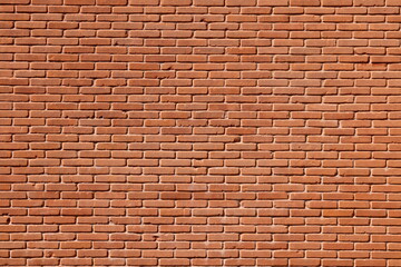 ヨーロッパの古い赤いレンガの壁面素材　European old red brick wall background...
