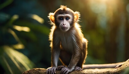 portrait of a macaque