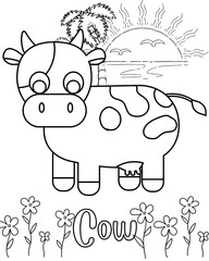 coloring book with pig