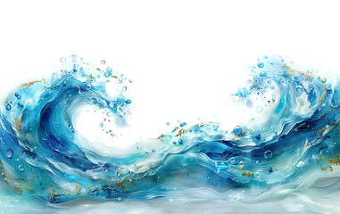 Clean blue water wave background - 796666296