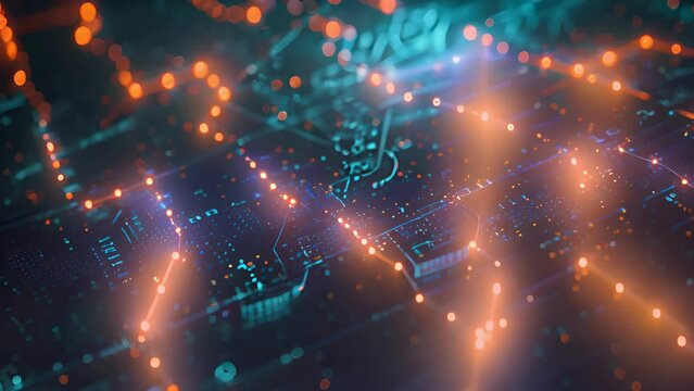 Big data connection technology, can be used for display or montage your products, technology, businessman, digital, business, innovative, computer, tech, networking