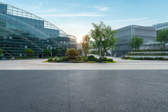 Park Square and Office Building of Science and Technology Park, Chongqing, China