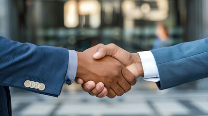 It makes me happy knowing your part of the team. Cropped shot of two businessmen shaking hands.
