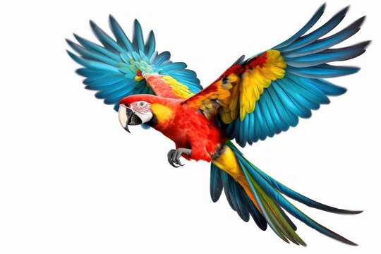 Parrot animal flying bird.