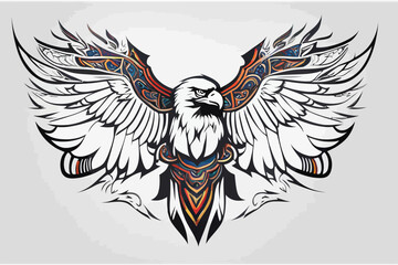 Fototapeta premium Tribal Eagle Artwork