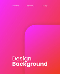 Simple colorful gradient background. Social media template vector illustration.