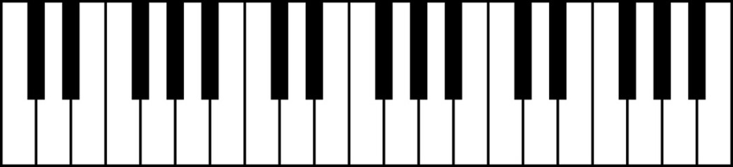 piano keys vector