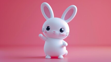 Fototapeta premium Discounted cute 3D renders AI generated illustration