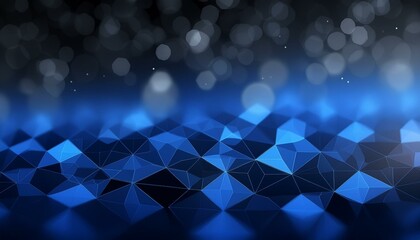 【背景素材】青と黒の幾何学模様