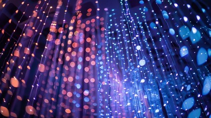 Glowing and pulsating lights  AI generated illustration