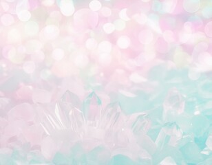パステルカラーのクリスタル