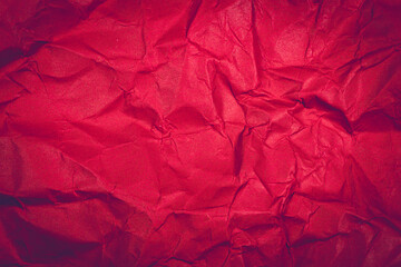 Red Paper Texture background. Crumpled Red paper abstract shape background.