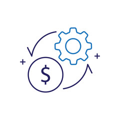 Financial Optimization Vector Icon Design