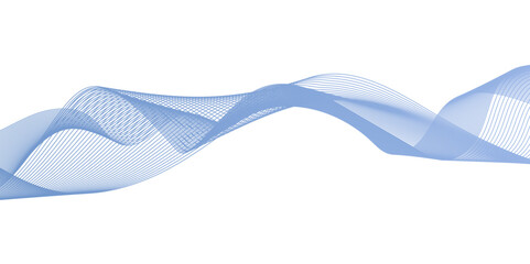 Fototapeta premium Modern wavy stripes on white background isolated. Abstract white background colorful lines. 