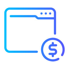 money gradient icon