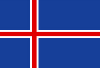 Iceland flag illustrator country flags