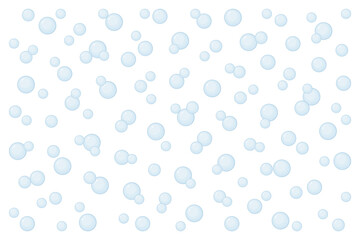 Background with soap bubbles. Vector illustration for cover, banner, poster, card, web and packaging.