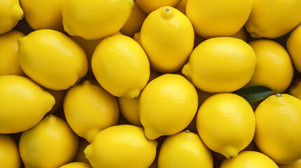 A pile of lemons on white background