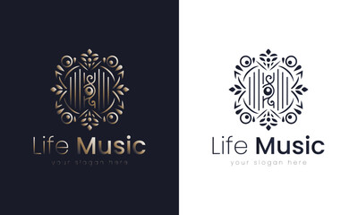 Melodic Elegance, A Sophisticated Music Logo Design