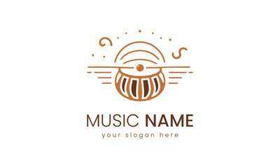 A Tabla Music Logo Design