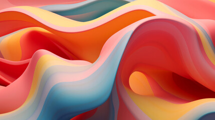 Abstract fluid wavy colourful background