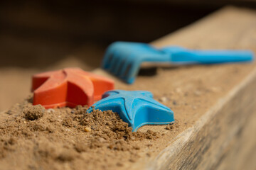 children's toys for playing with sand in the sandbox