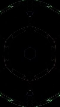 beautiful vertical video portrait Abstract background moving stripes and flashing with shining light dots. Animation with circles	