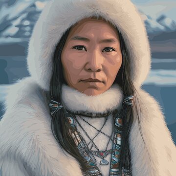 Mujer indígena esquimal