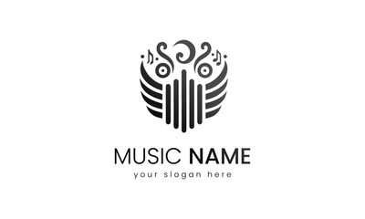 Melodic Elegance, A Sophisticated Music Logo Design