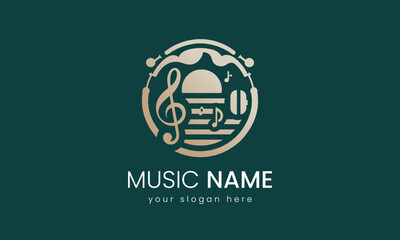 Melodic Elegance, A Sophisticated Music Logo Design