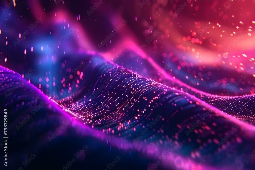 Poster dynamic neon gradient background with intense noise, energy, and depth. concept neon gradient backgr
