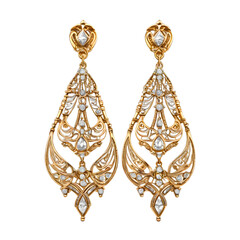 Gold and diamond crowns with beautiful antique gold accessories for kings and queens, type 200.