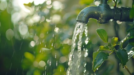 A catchy jingle or song with lyrics highlighting the importance of water conservation and how small actions can make a big difference.. - obrazy, fototapety, plakaty