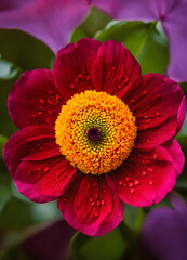 Obraz premium red gerber daisy