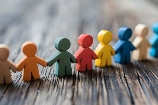 Solidarity brings people together in a community through teamwork and unity. Concept Community Building, Teamwork, Unity, Solidarity, Collaboration