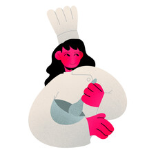 femme cheffe patissière cuisinière
