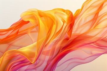 b'Colorful flowing silk-like abstract shapes'