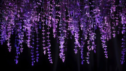 Glowing Lavender Cascade - A Radiant Display of Nature's Finery