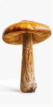 b'Close-up photo of a large brown mushroom'