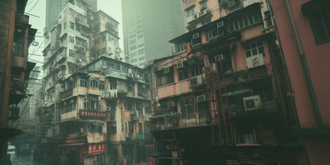 old street country (Kowloon Walled City,Hong Kong)