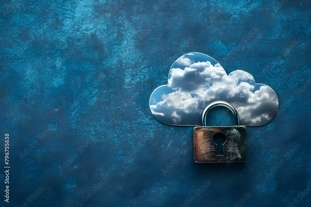 Poster enhanced personal data protection through encrypted secure cloud storage with global accessibility. 