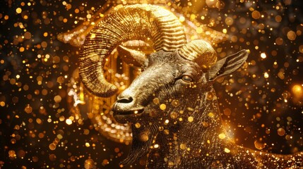 Fototapeta premium Goat image background for Eid al Adha muslim celebration day