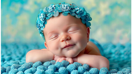 baby with Pride: Chin lifted, chest swells, basking in accomplishments, triumphant aura. - obrazy, fototapety, plakaty