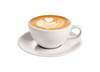 coffee cup isolated on transparent background, cut out or PNG