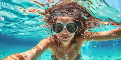 Fototapeta premium Woman in bikini on summer vacation