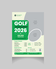 golf flyer design
