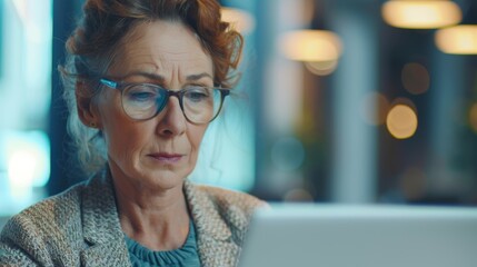 A Mature Professional at Work