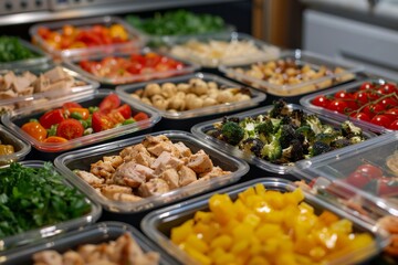 Enhance meal prep guide accessibility with easy control options that integrate practical storage solutions and organized food patterns.